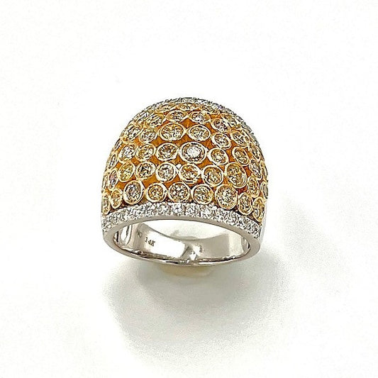 two-tone diamond band