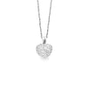14k diamond heart pendant
