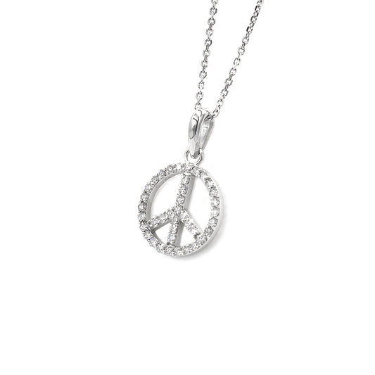 14k peace pendant