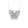 14k butterfly diamond pendant