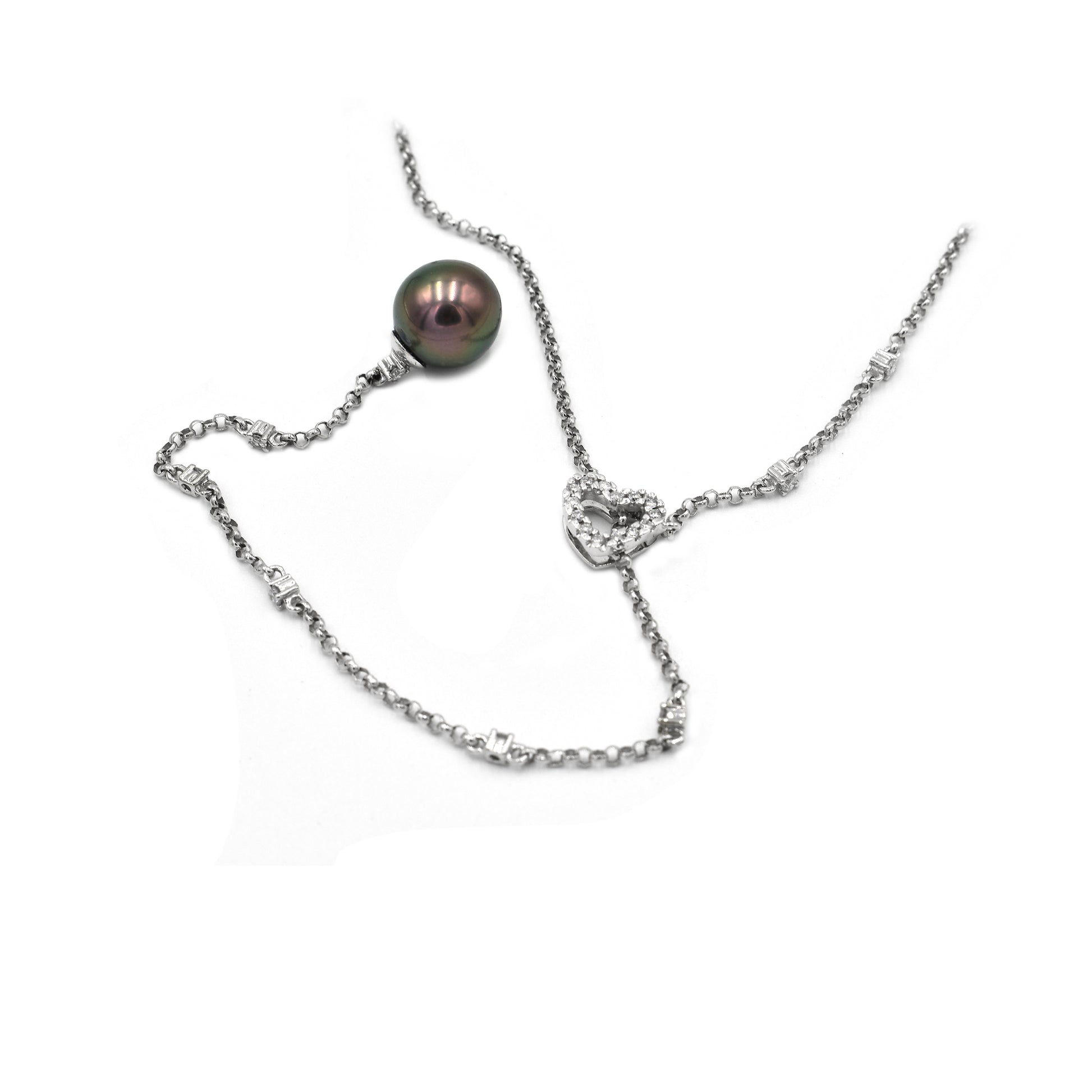 14k tahitian pearl necklace