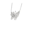 14k diamond butterfly pendant