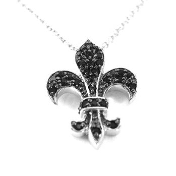 925 fleur de lys pendant