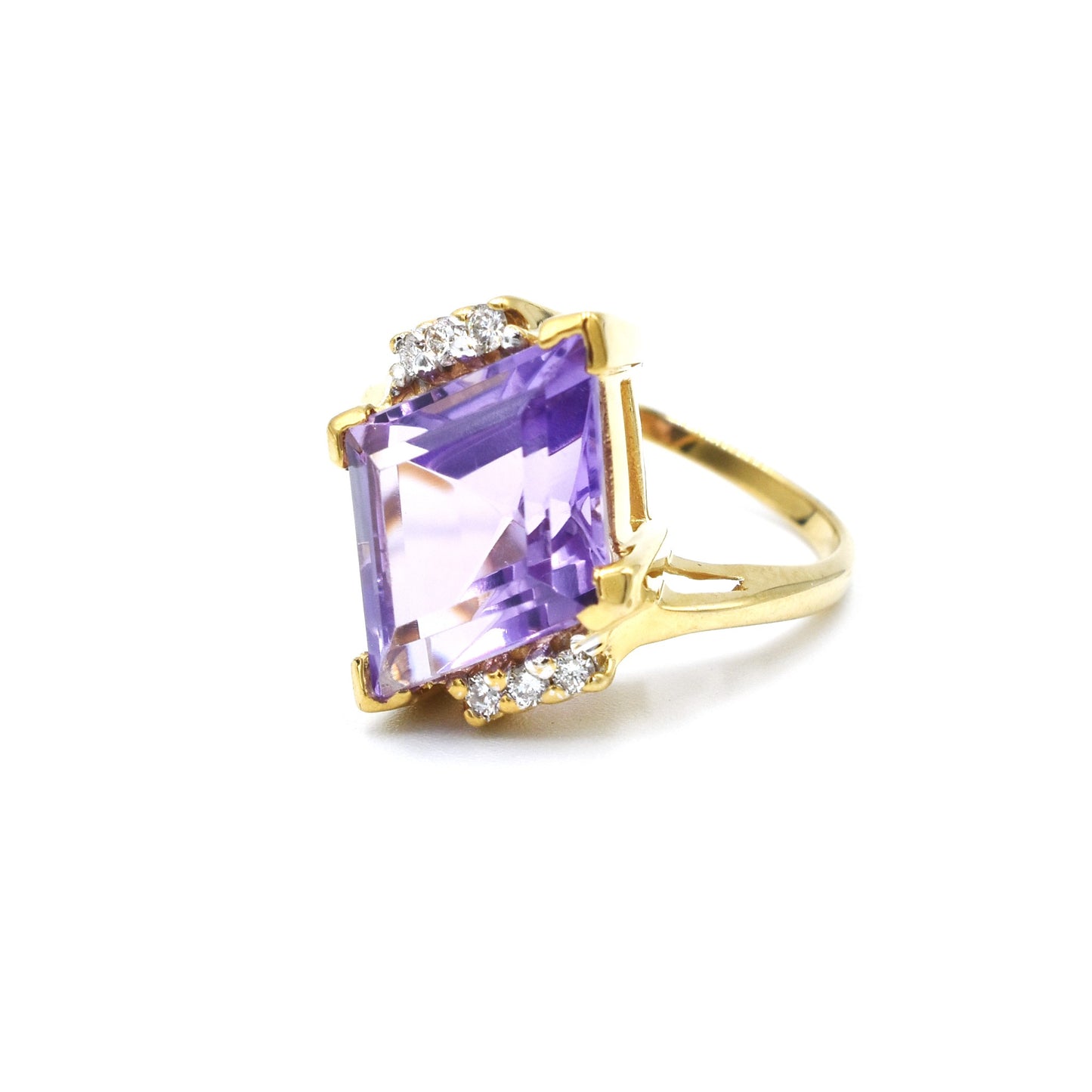 14k amethyst ring