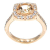14k rose gold morganite ring