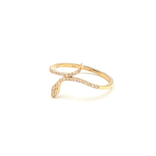 gold snake ring