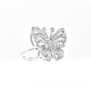 14k butterfly diamond ring