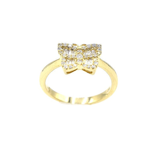 18k butterfly ring