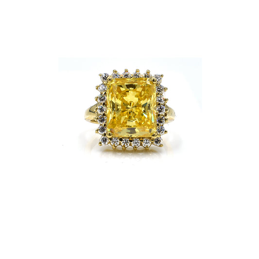 14k yellow stone ring