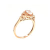 10k rose gold morganite ring