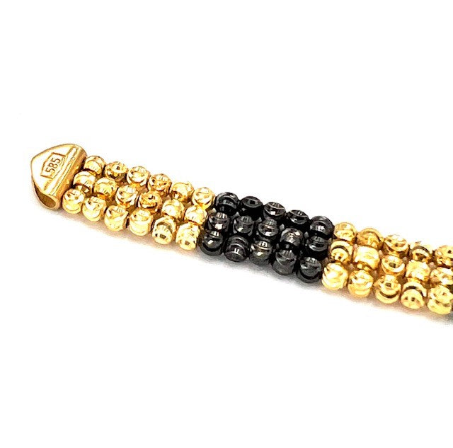 14k beaded bracelet