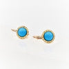 turquoise gold earrings